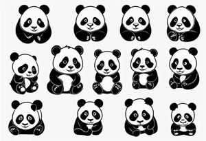 Panda tattoo idea