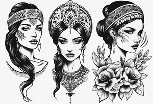 Beautiful Ukrainian Woman tattoo idea