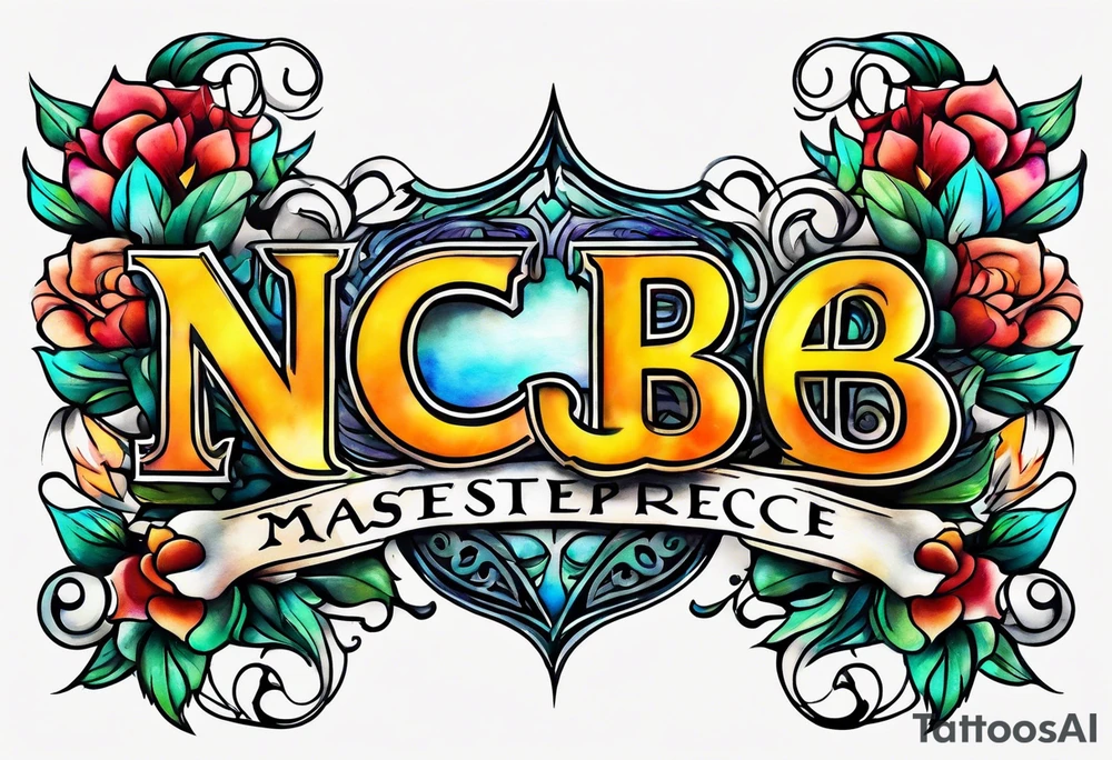 NCJB letters tattoo idea