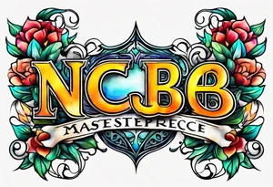 NCJB letters tattoo idea