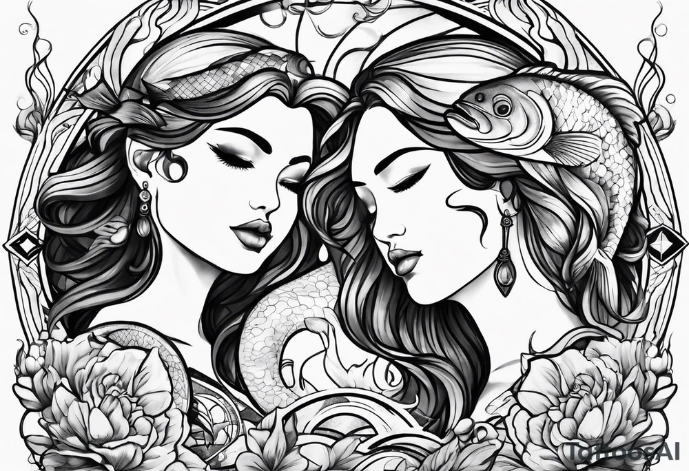 masculine pisces friendship tattoo idea tattoo idea