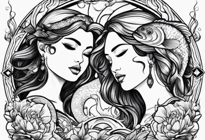 masculine pisces friendship tattoo idea tattoo idea