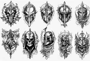 fallen knight tattoo idea