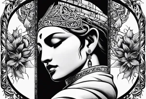 Need to make a cover up for a half sleeve for a male.  Want it to be religious tattoo idea