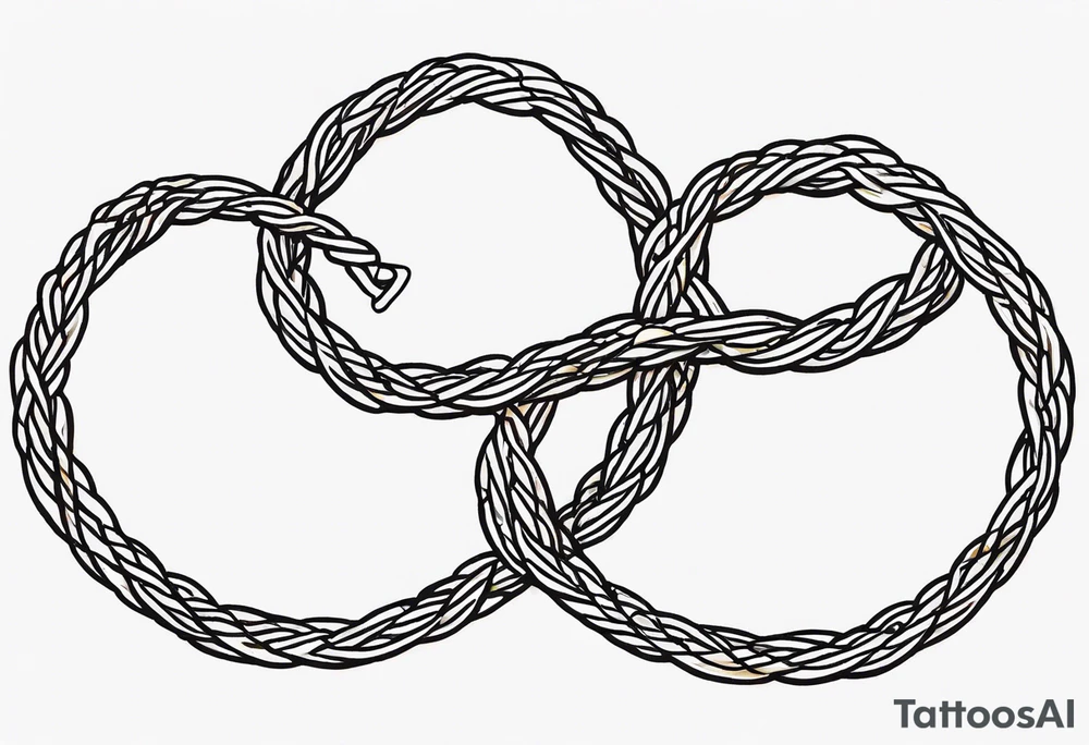 Twisted rope tattoo idea