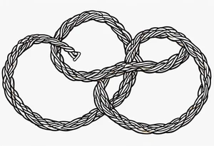 Twisted rope tattoo idea