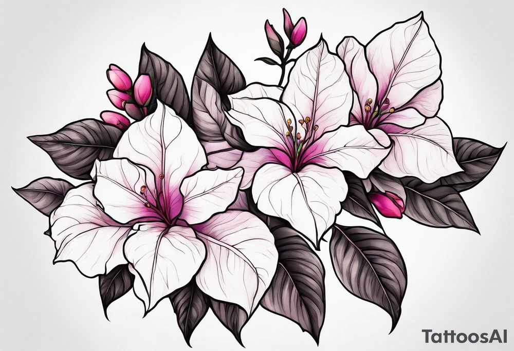 bougainvillea tattoo idea