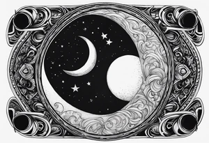 Just a moon tattoo idea