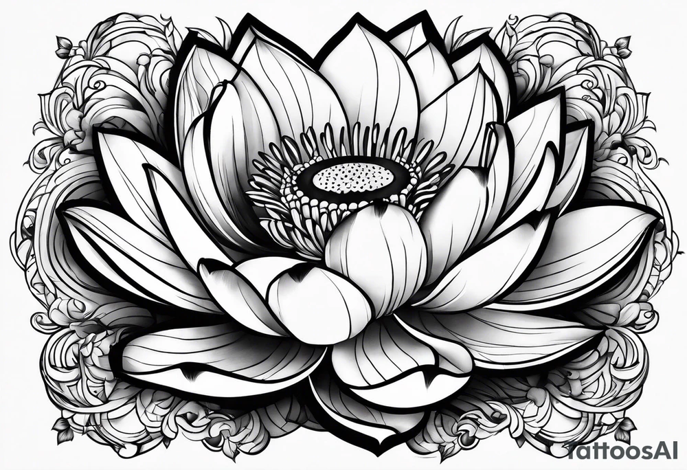 Lotusblume tattoo idea