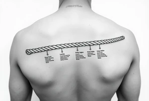 Rope timeline band life events after meeting my wife tattoo idea