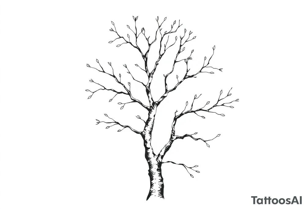 birch tree tattoo idea