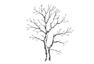 birch tree tattoo idea