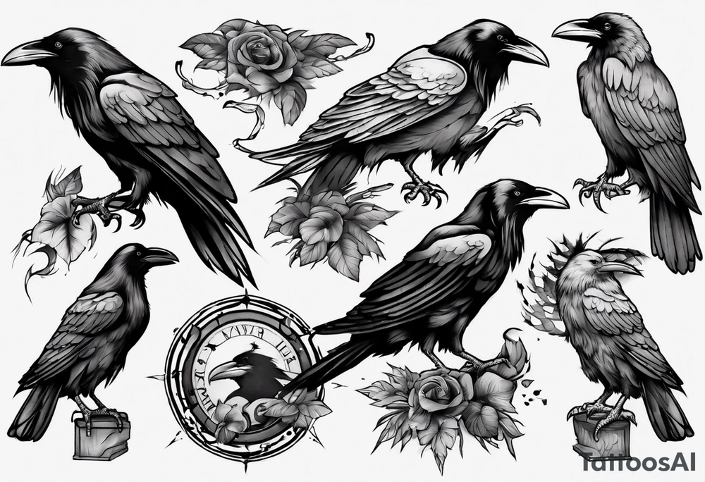 Ravens tattoo idea