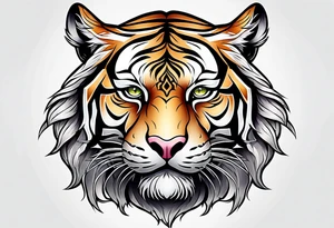 Tiger Head tattoo idea