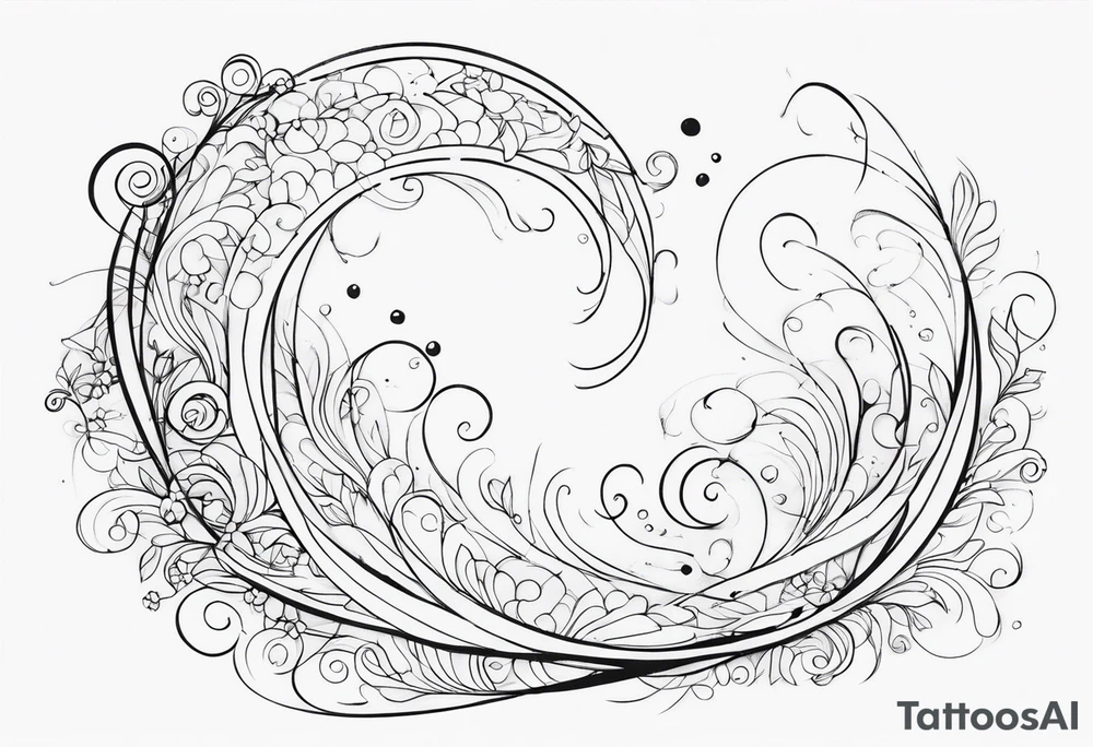 heaven swirl tattoo idea