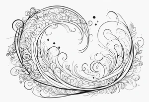 heaven swirl tattoo idea
