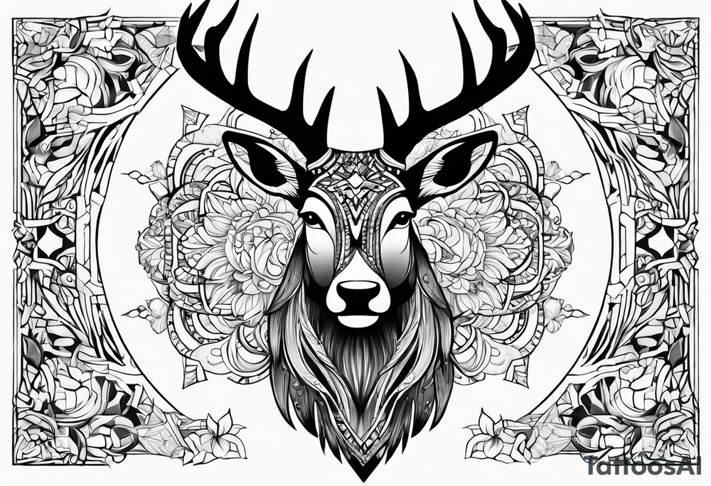 Cerf eiktirnir tattoo idea