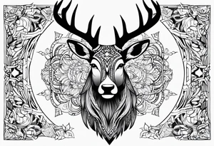 Cerf eiktirnir tattoo idea