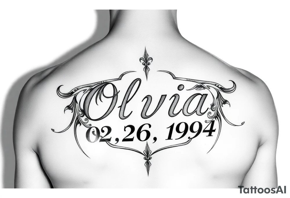 Olivia 02/26/1994 tattoo idea