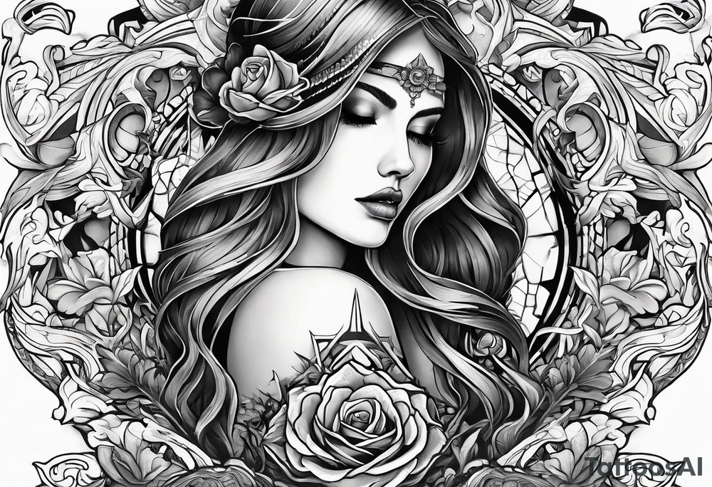 Though I walk through the valley of the shadow of death, forearm tattoo tattoo idea