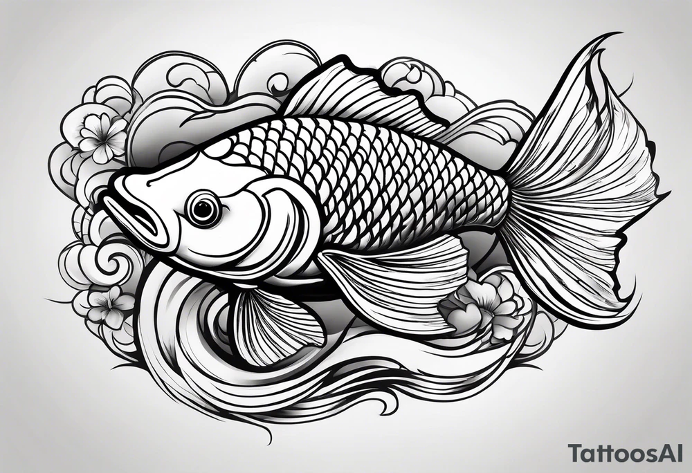 koi fish tattoo idea