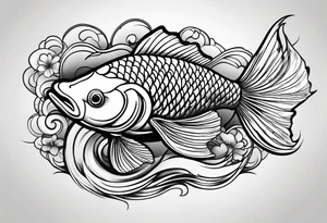 koi fish tattoo idea