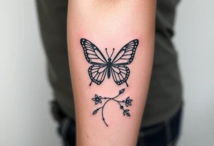 Rip autumn beloved wife butterfly's beach tattoo idea