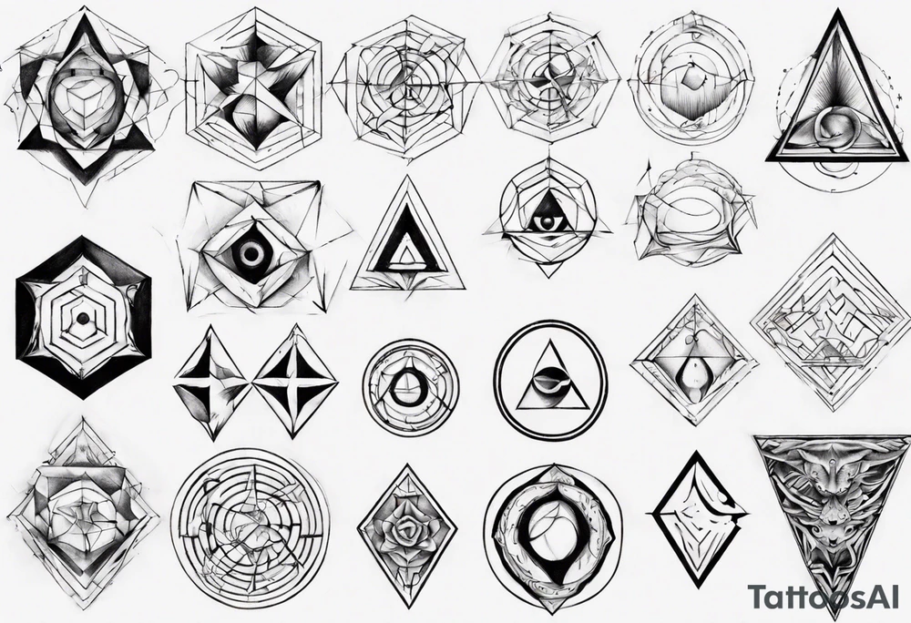 Geometrical tattoo idea
