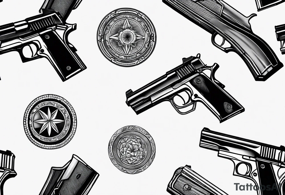 Gun bullet tattoo idea