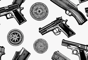 Gun bullet tattoo idea