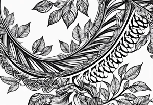 DNA helix made from root.
add leaf tattoo idea