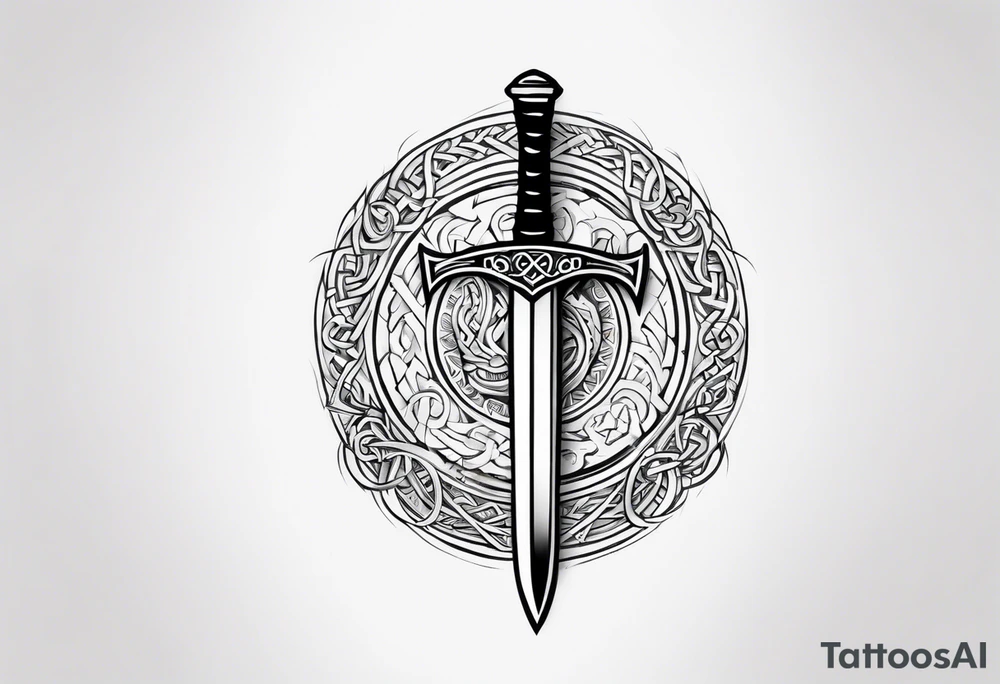 Valhalla viking 
Sword shield gods tattoo idea
