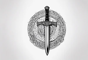 Valhalla viking 
Sword shield gods tattoo idea