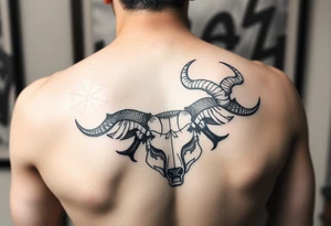 Love cancer and Taurus beautiful tattoo idea