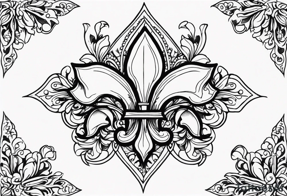 Fleur-de-lis tattoo idea