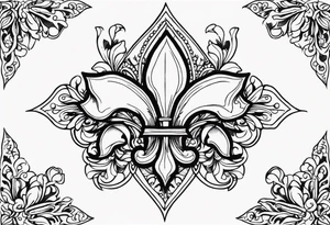 Fleur-de-lis tattoo idea