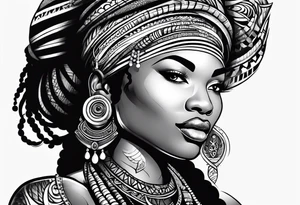 Mami wata african tattoo idea