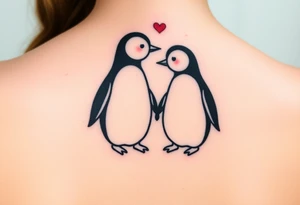 Penguin couples tatto tattoo idea