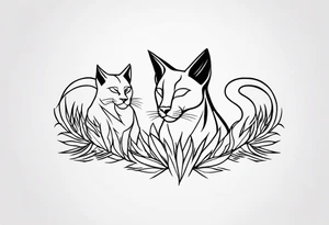 wild cats tattoo idea