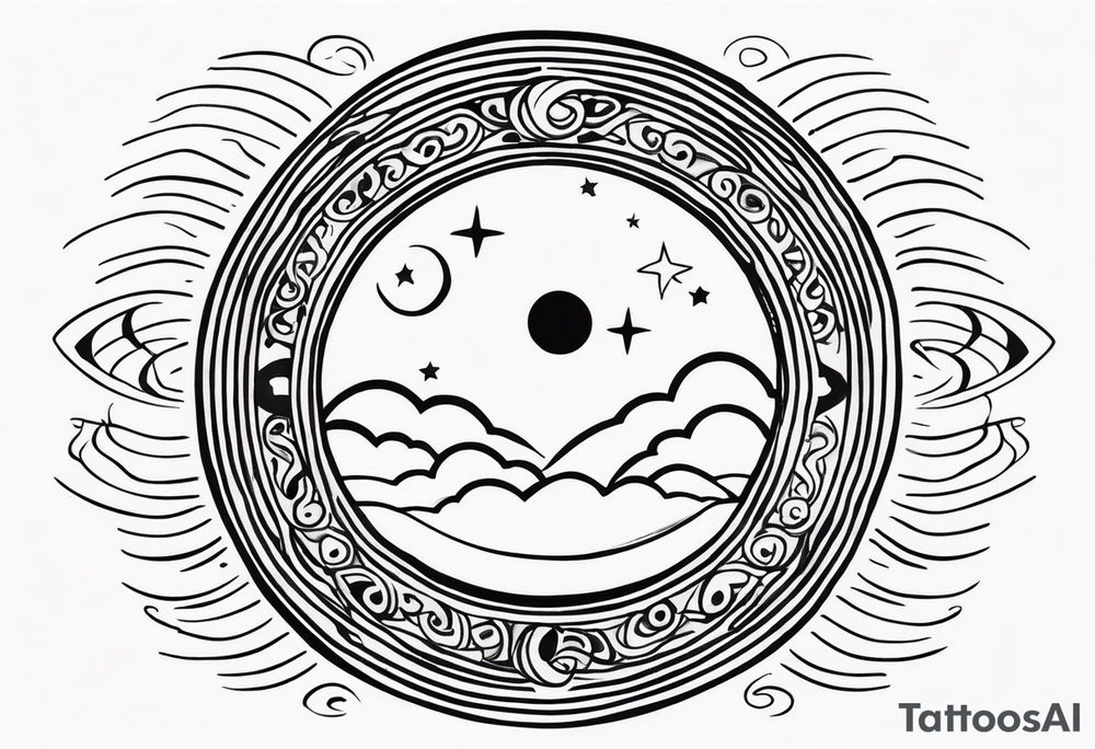 With all my heart and all my soul to the end of the universe To infinity and beyond. sun and moon tattoo idea