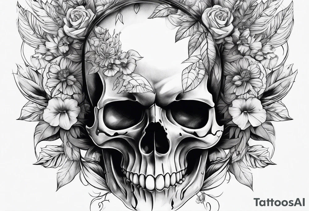 Skull tattoo idea