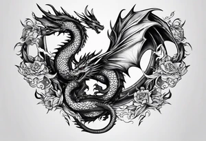 Dragon spine tattoo idea