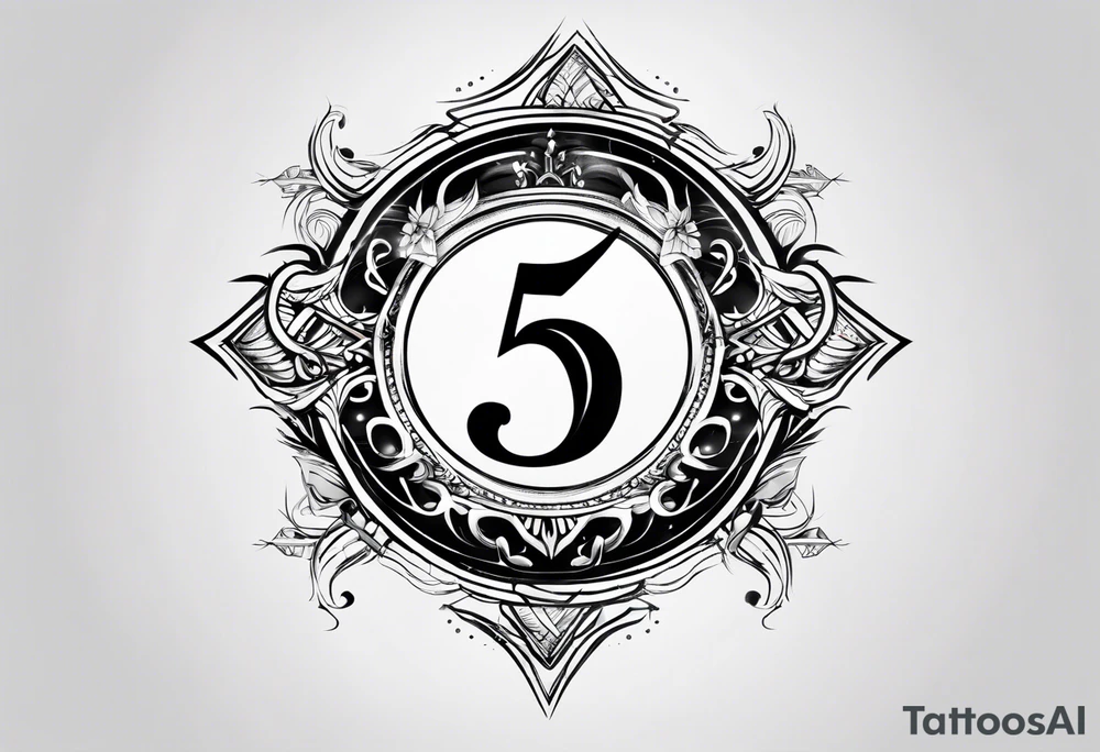 Lightning symbol. Made out of the name “5y8o” tattoo idea