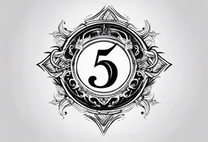 Lightning symbol. Made out of the name “5y8o” tattoo idea