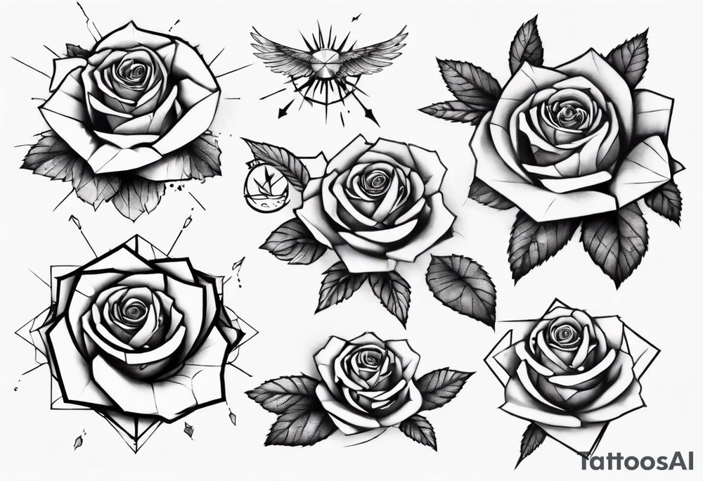 rosa con espina tattoo idea