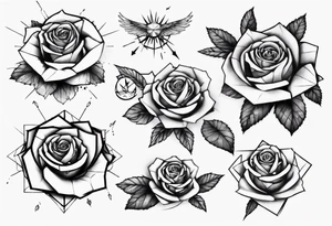 rosa con espina tattoo idea