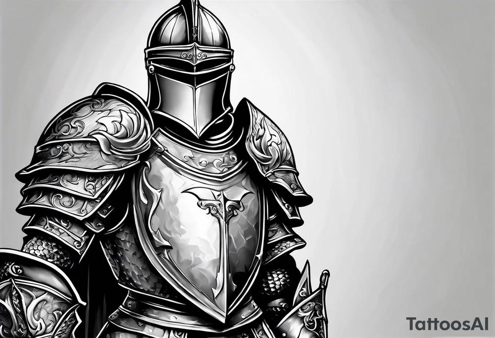 knight in armor tattoo idea
