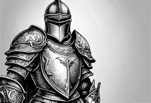 knight in armor tattoo idea
