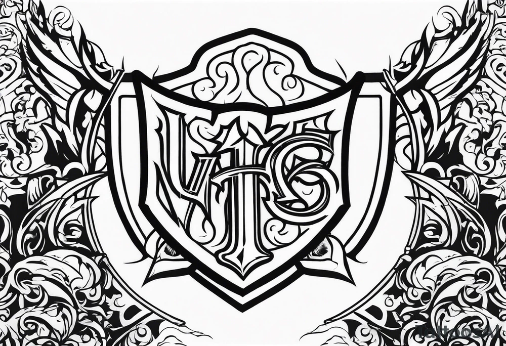 Valhalla fire sword shield warrior tattoo idea