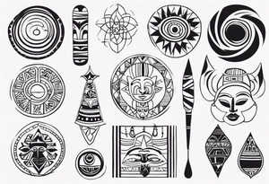 african symbolic cultural tattoos tattoo idea